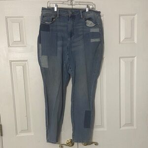 Judy Blue Patchwork Boyfriend Jeans